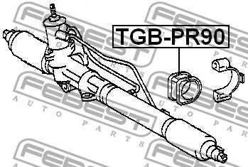 Lagerung, Lenkgetriebe FEBEST TGBPR90 2