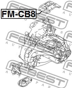 Lagerung, Motor FEBEST FMCB8 2