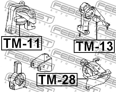 Lagerung, Motor FEBEST TM11 2