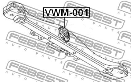 Lagerung, Automatikgetriebe FEBEST VWM001 2