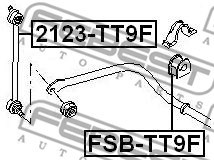 Stange/Strebe, Stabilisator FEBEST 2123TT9F 2