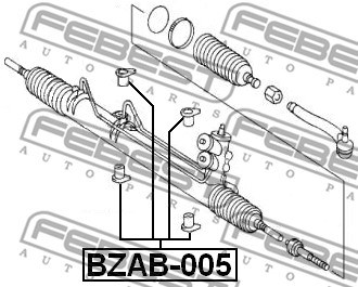 Lagerung, Lenkgetriebe FEBEST BZAB005 2