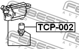 Stecker, Zündspule FEBEST TCP002 2
