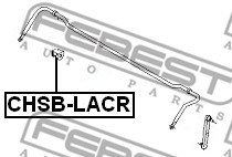 Lagerbuchse, Stabilisator FEBEST CHSBLACR 2