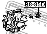 Antriebslager, Generator FEBEST B885D 2