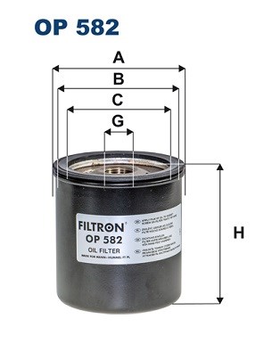 Ölfilter FILTRON OP582