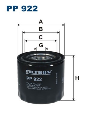 Kraftstofffilter FILTRON PP922