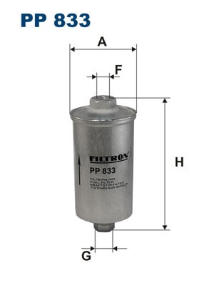 Kraftstofffilter FILTRON PP833