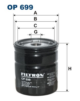 Ölfilter FILTRON OP699