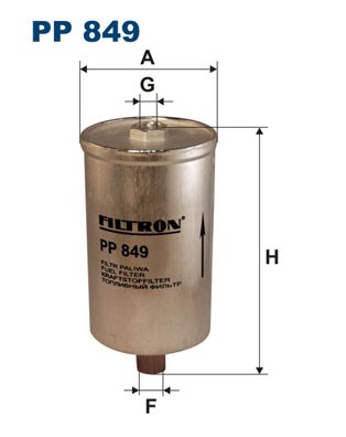 Kraftstofffilter FILTRON PP849