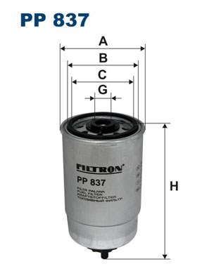 Kraftstofffilter FILTRON PP837