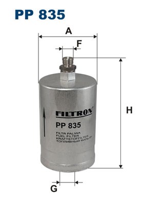 Kraftstofffilter FILTRON PP835