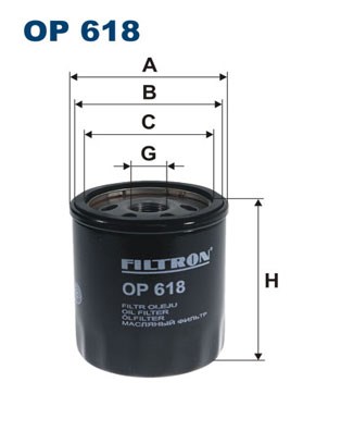 Ölfilter FILTRON OP618