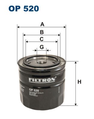 Filter, Arbeitshydraulik FILTRON OP520