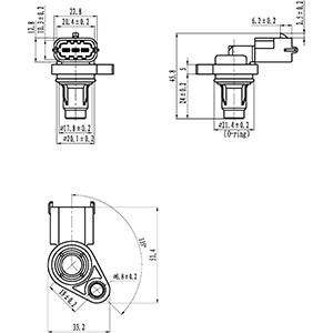 Sensor, Nockenwellenposition HC-Cargo 150864 3