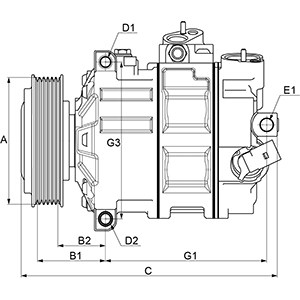 Kompressor, Klimaanlage HC-Cargo 240301 5