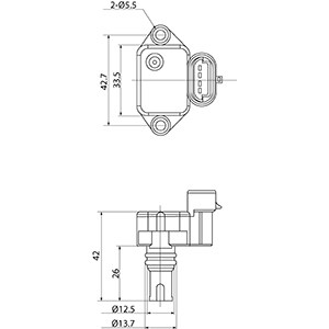 Sensor, Saugrohrdruck HC-Cargo 182083 3