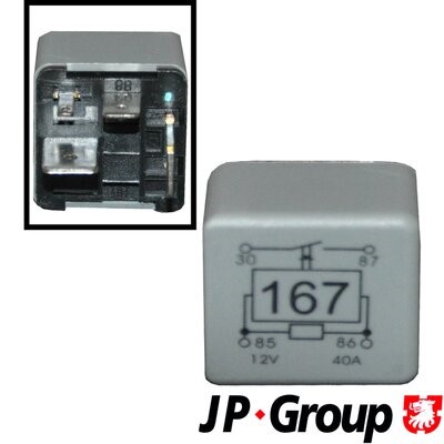 Relais, Kraftstoffpumpe JP Group 1199206900