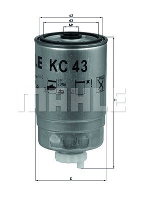 Kraftstofffilter KNECHT KC43