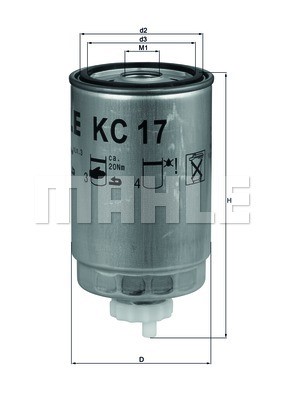 Kraftstofffilter KNECHT KC17D