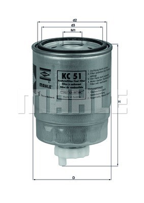 Kraftstofffilter KNECHT KC51