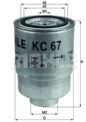 Kraftstofffilter KNECHT KC67