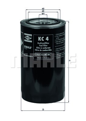 Kraftstofffilter KNECHT KC4