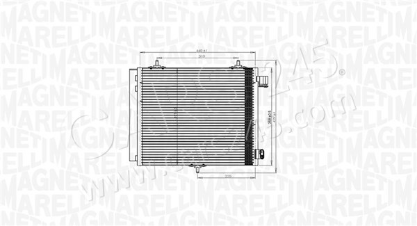 Kondensator, Klimaanlage MAGNETI MARELLI 350203818000