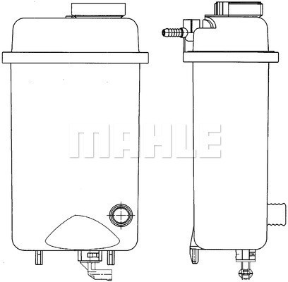 Ausgleichsbehälter, Kühlmittel MAHLE CRT52000S
