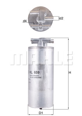 Kraftstofffilter MAHLE KL659