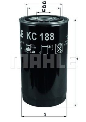 Kraftstofffilter MAHLE KC188