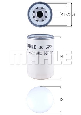 Ölfilter MAHLE OC520