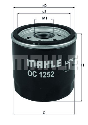 Ölfilter MAHLE OC1252
