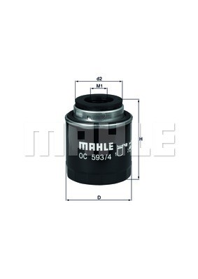Ölfilter MAHLE OC593/4