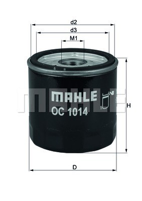 Ölfilter MAHLE OC1014