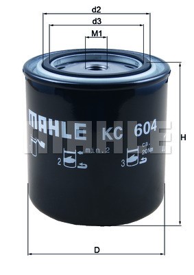Kraftstofffilter MAHLE KC604