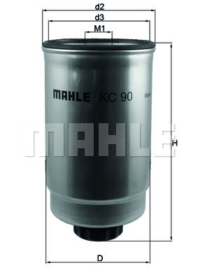 Kraftstofffilter MAHLE KC90