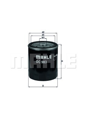 Ölfilter MAHLE OC983