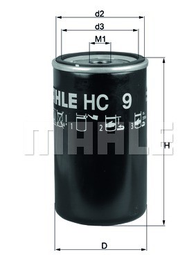 Hydraulikfilter, Automatikgetriebe MAHLE HC9