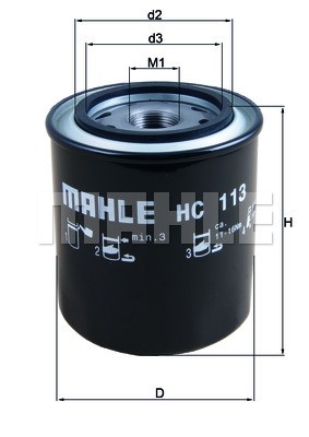 Hydraulikfilter, Automatikgetriebe MAHLE HC113