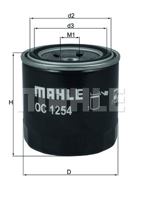 Ölfilter MAHLE OC1254