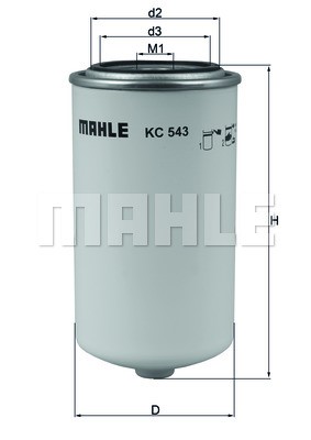 Kraftstofffilter MAHLE KC543