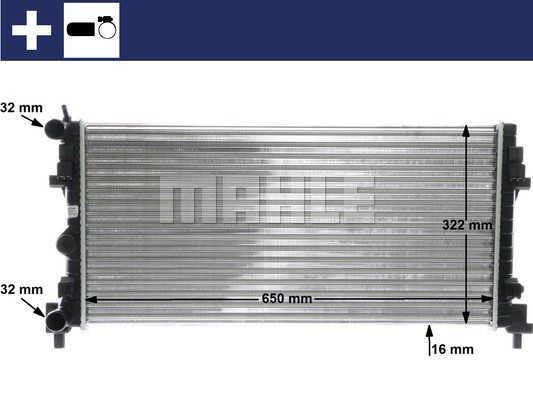 Kühler, Motorkühlung MAHLE CR2081000S 8