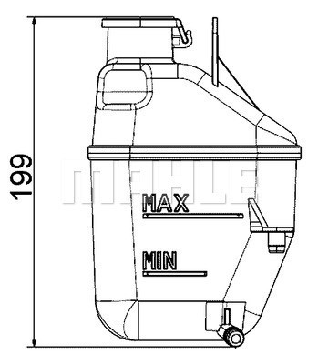 Ausgleichsbehälter, Kühlmittel MAHLE CRT88001S