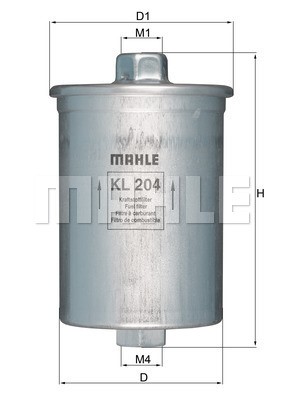 Kraftstofffilter MAHLE KL204