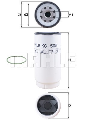 Kraftstofffilter MAHLE KC505D