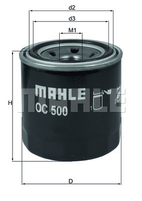 Ölfilter MAHLE OC500