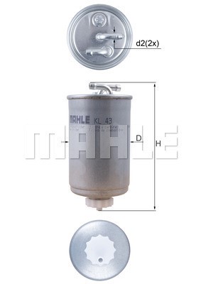 Kraftstofffilter MAHLE KL43