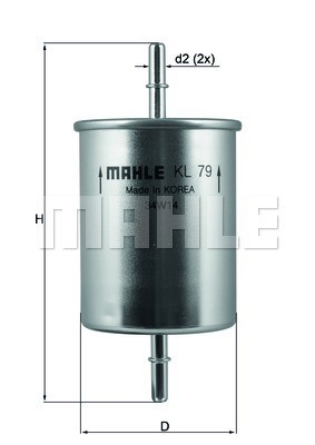 Kraftstofffilter MAHLE KL79