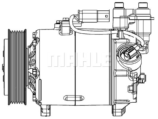 Kompressor, Klimaanlage MAHLE ACP601000P 4